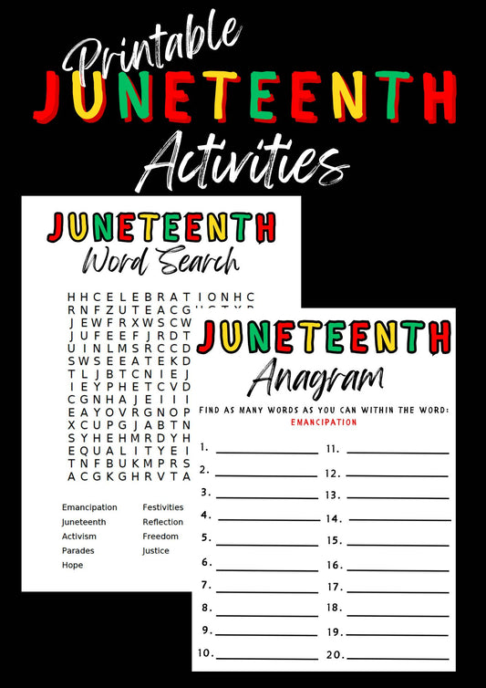 Juneteenth Activities (Printable)