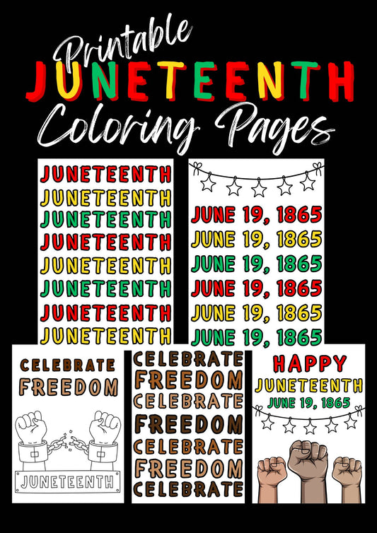 Juneteenth Coloring Pages (Printable)