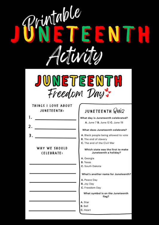 Juneteenth Activity (Printable)