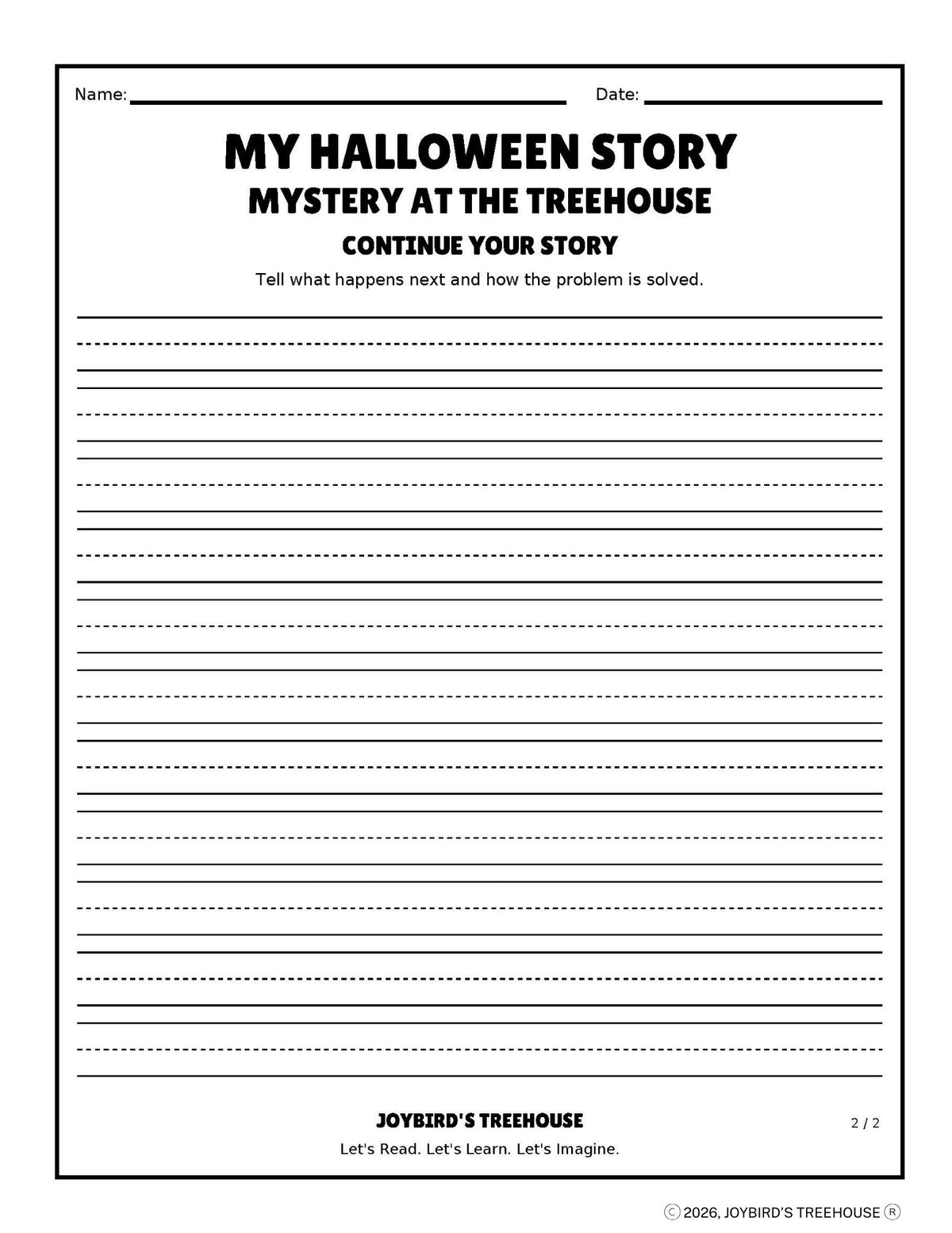 Roll a Story Creative Writing | Halloween Writing Activities | Grades 1–4